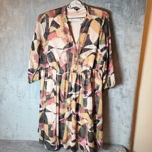 Torrid Size 2 Babydoll Dress Abstract Print Empire Waist 2X